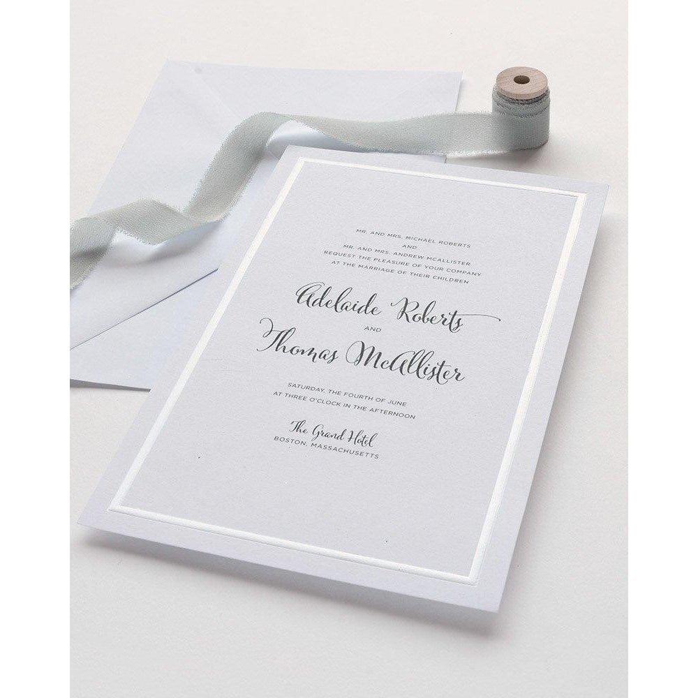 Pearl Border Print At Home Wedding Invitation Kit Gartner Studios