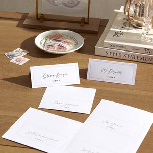 Pearl Border Printable Place Cards Gartner Studios
