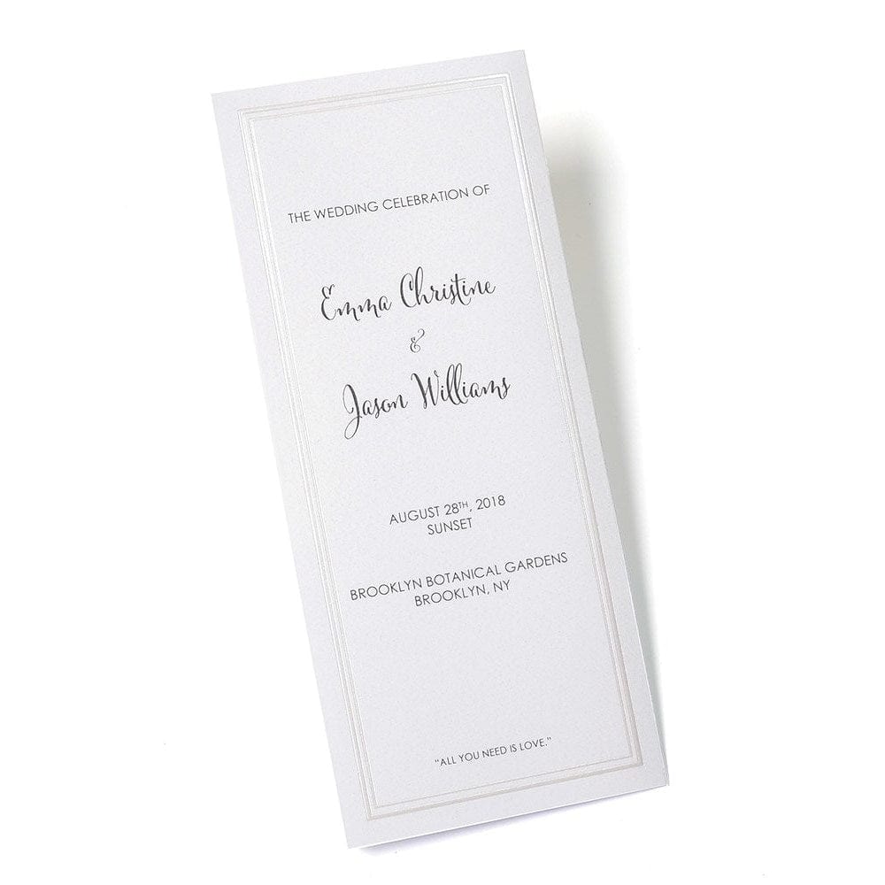 Tri fold wedding program 60 photos - Vianawedding.com