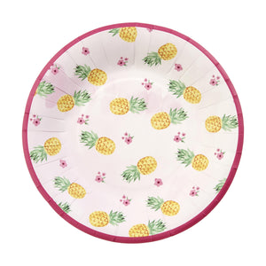 Pineapple Snack Plates - 16 Count Gartner Studios Plates + Dishes 95320