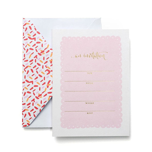Pink And Gold Foil Party Invitations Gartner Studios Invitations 83769