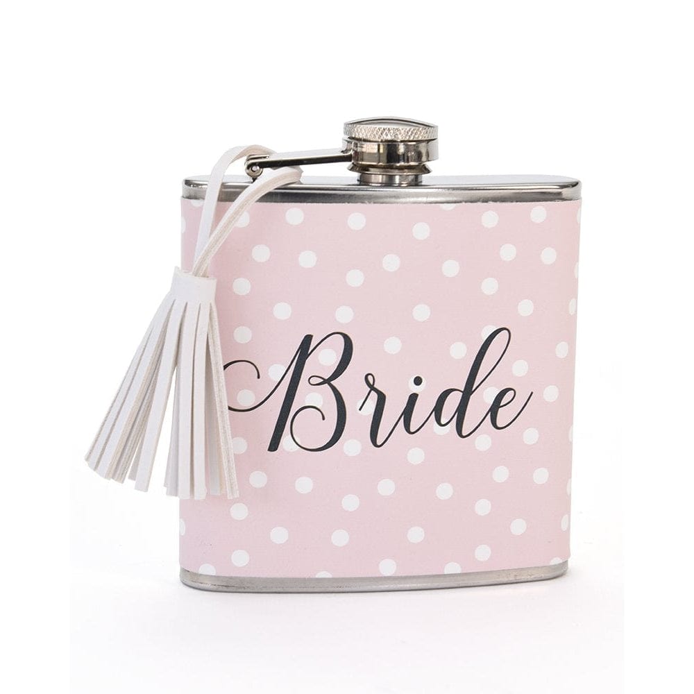 Pink And White Bride Flask Gartner Studios Drinkware 38236