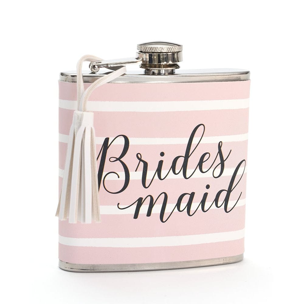 Pink And White Bridesmaid Flask Gartner Studios Drinkware 33656