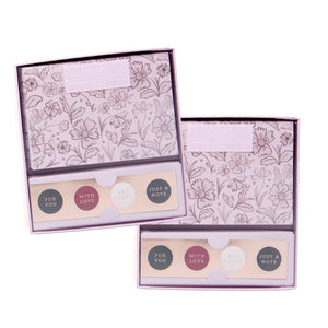 Pink Floral Notecards - 2 Pack Gartner Studios Cards - Thank You 95354