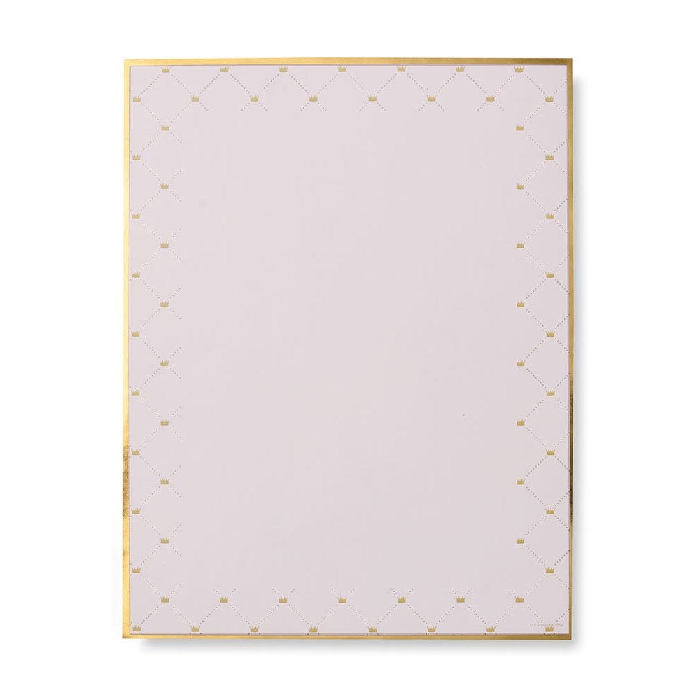Pink &amp; Gold Crown Stationery Paper - 40 Count Gartner Studios Stationery Paper 28499