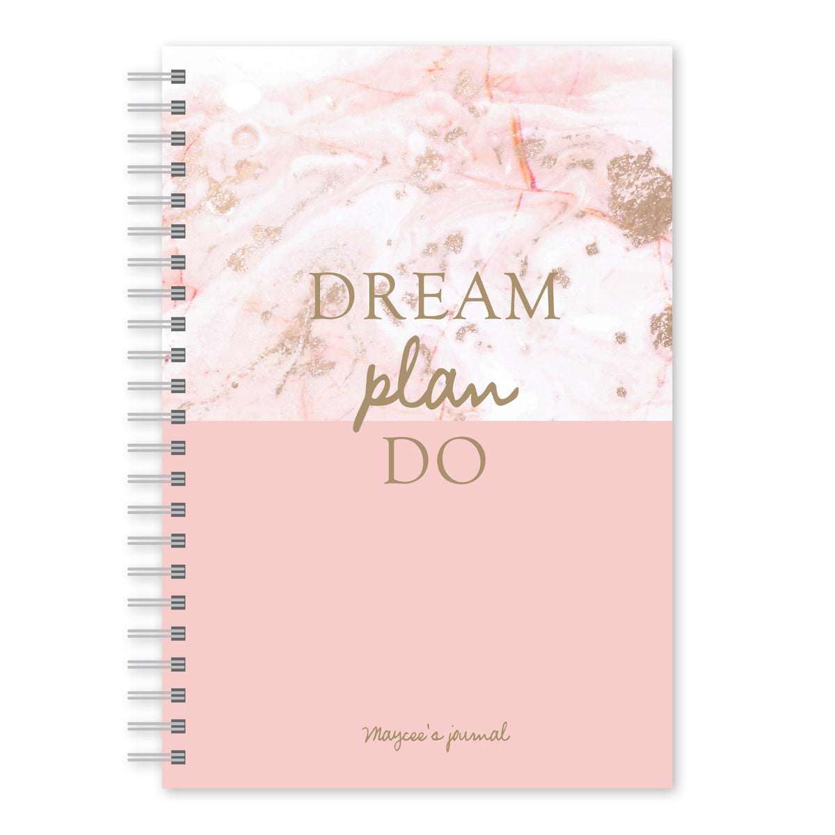Pink Marble Custom Notebook Blush Gartner Studios Notebooks 97518