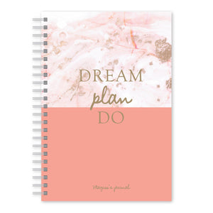 Pink Marble Custom Notebook Salmon Gartner Studios Notebooks 97518