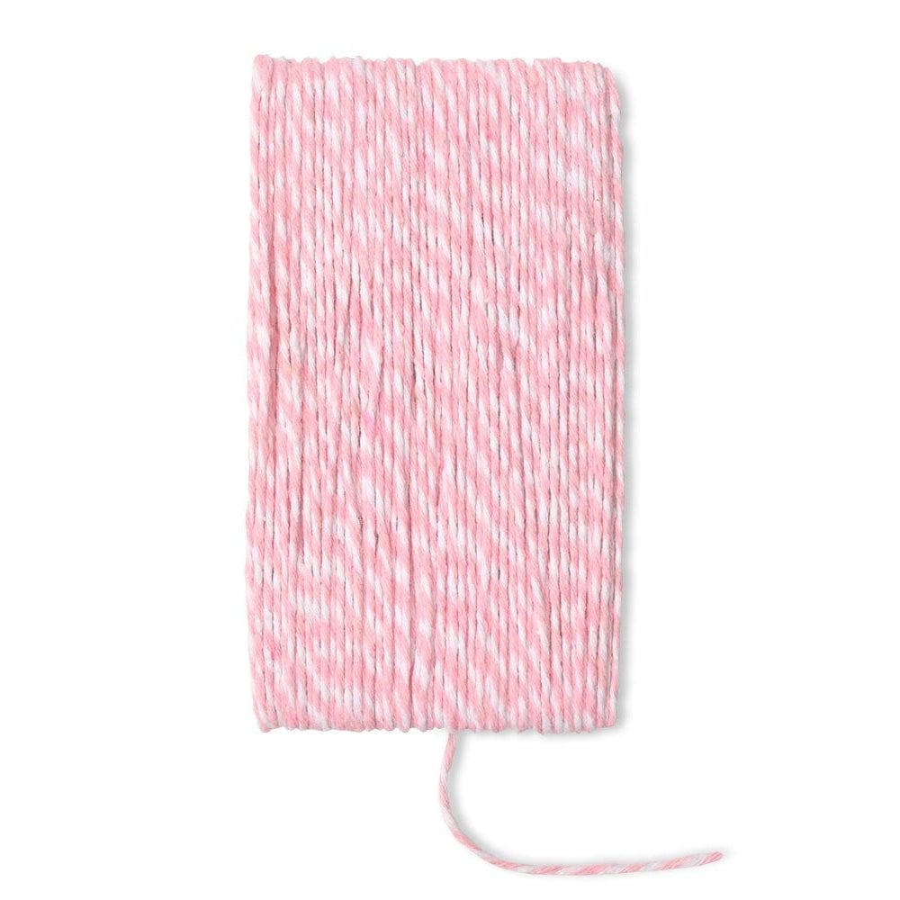 Pink &amp; White Striped Twine Gartner Studios Ribbon + Twine 27488