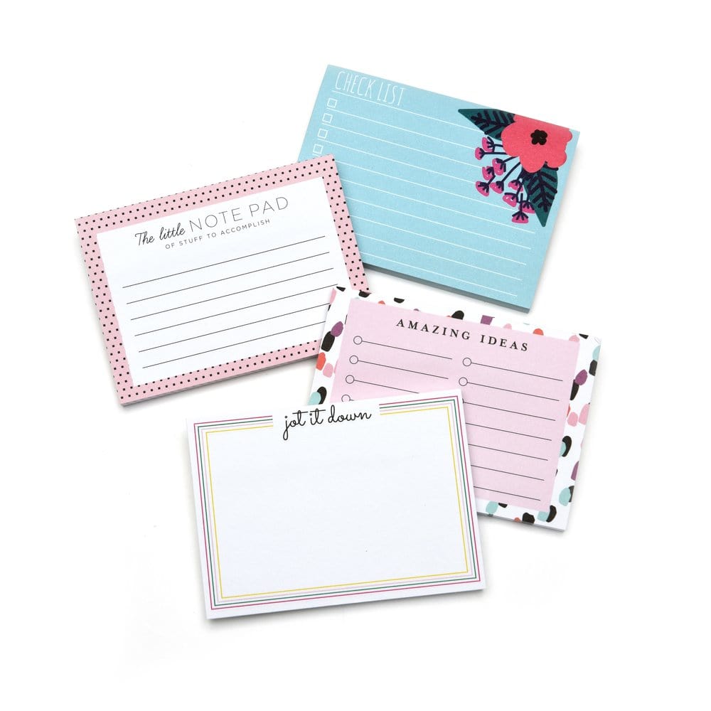 Pretty Pink And Floral Sticky Notes - 4 Pack Gartner Studios Sticky Notes 57470
