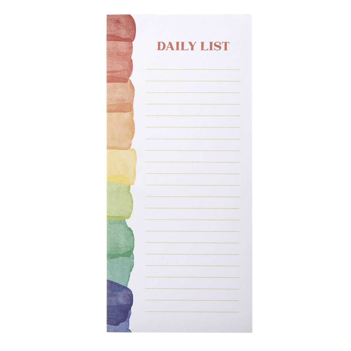 Rainbow Daily List - Magnetic Notepad Gartner Studios Notepads 96199