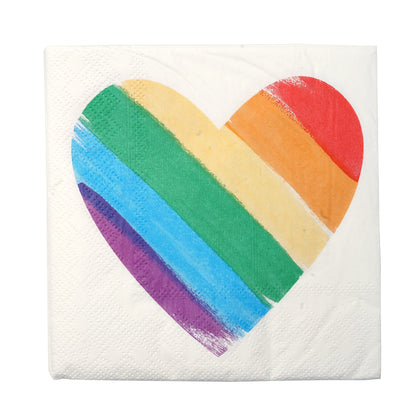 Rainbow Heart Cocktail Napkins Gartner Studios Napkins 41938