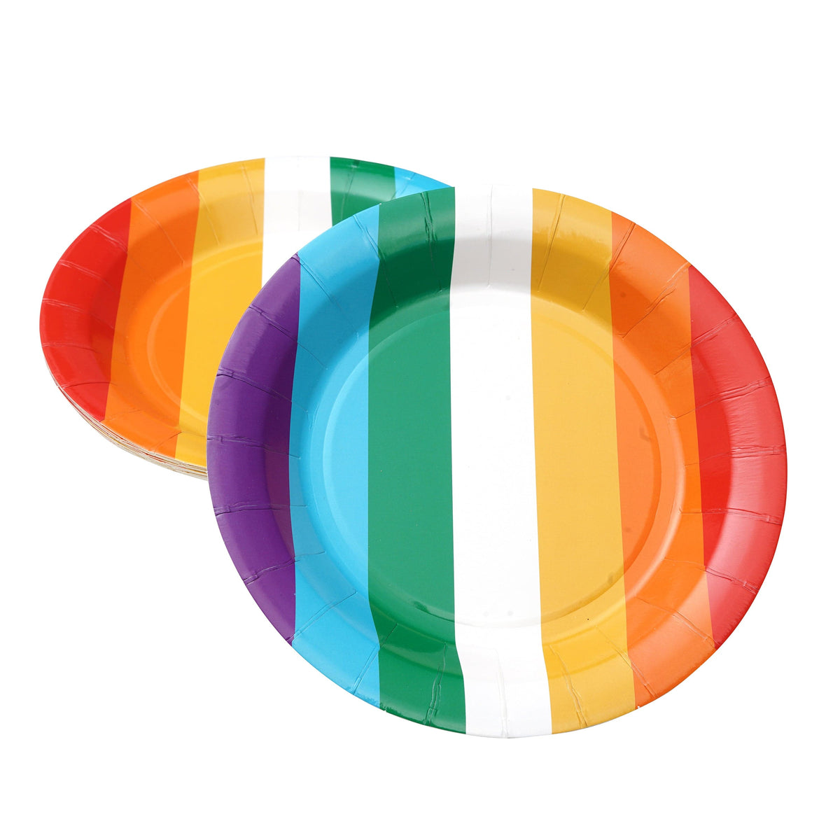 Rainbow Stripe Snack Plate Gartner Studios Plates + Dishes 61418