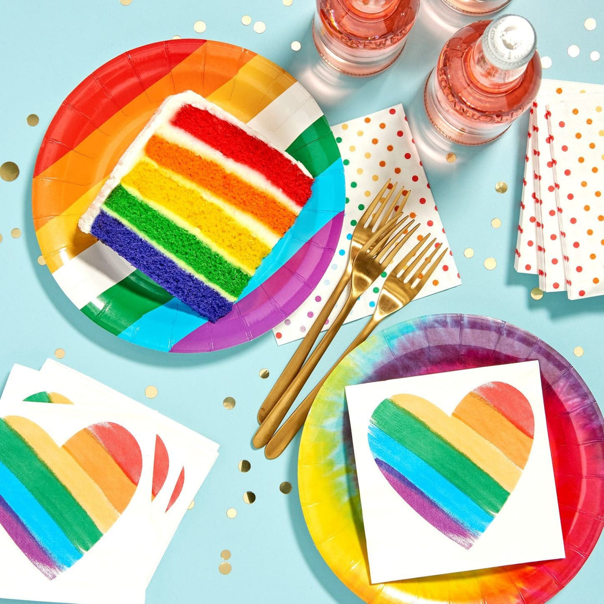 Rainbow Stripe Snack Plate Gartner Studios Plates + Dishes 61418
