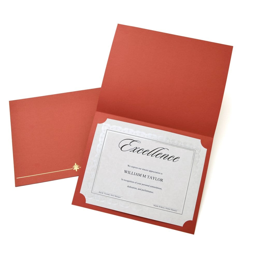 Red Award Certificate Holder Gartner Studios Certificate Holder 60894