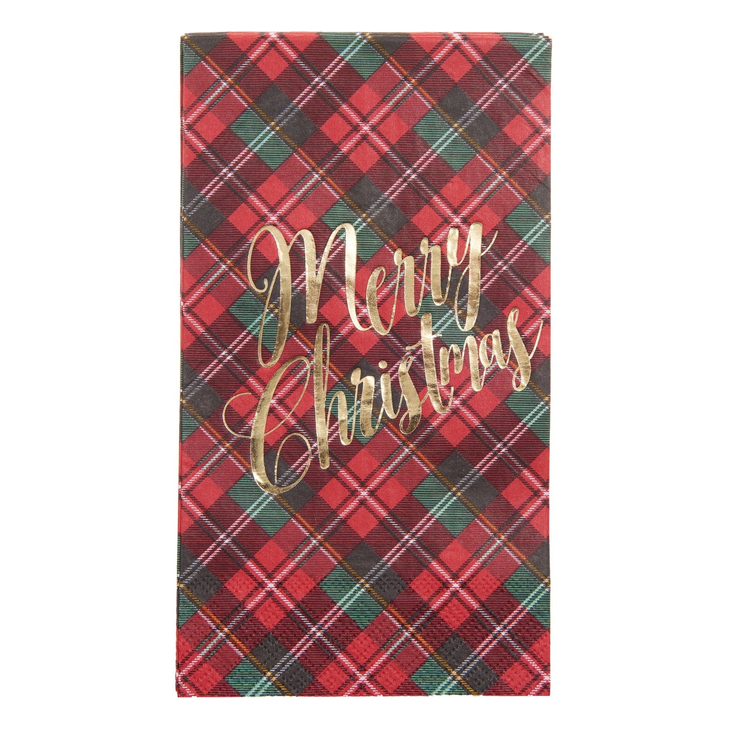 Red Plaid Dinner Napkins - 32 Count Roobee Napkins 37201