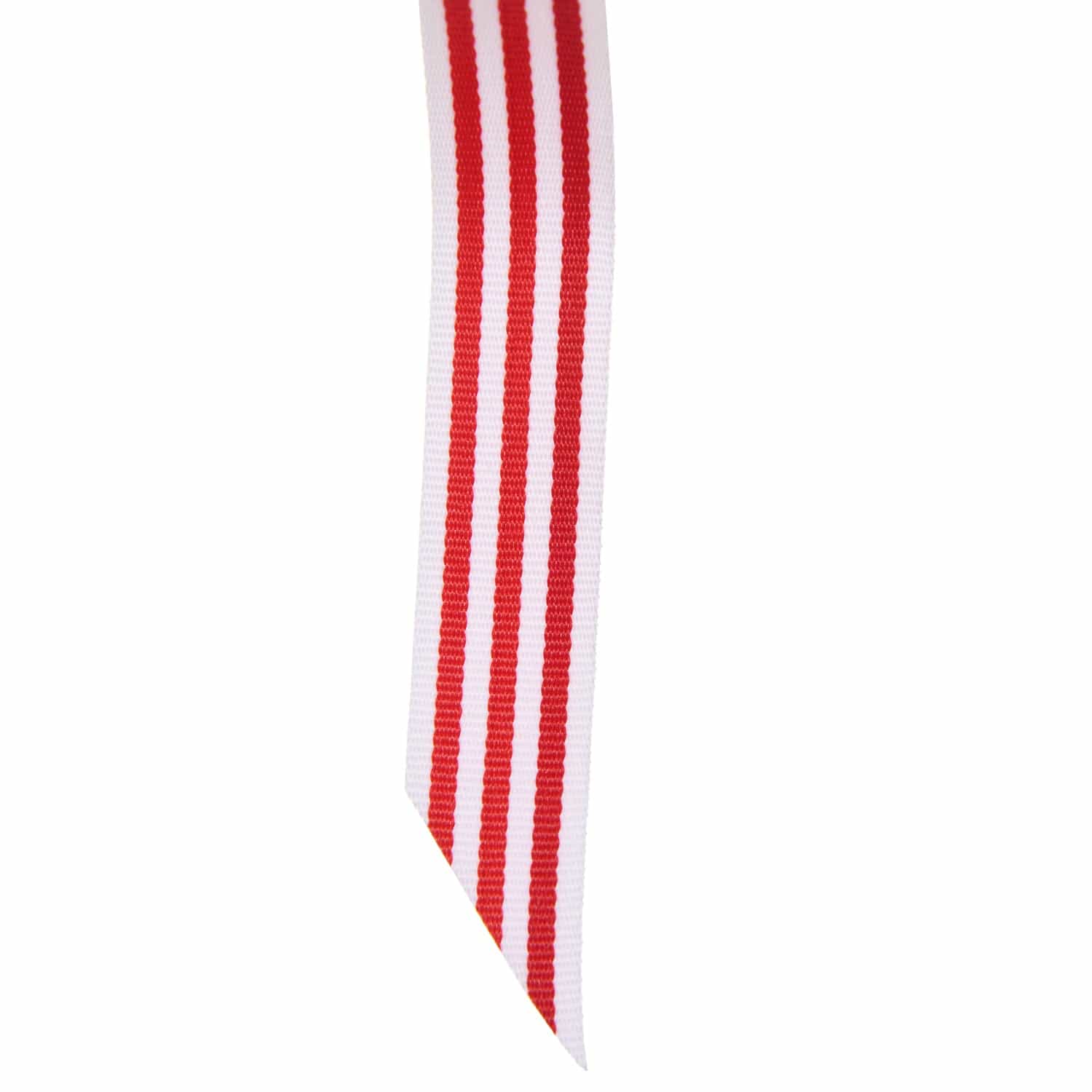 Red/White Ribbon 1/8” wide BY THE YARD