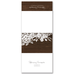 Rustic Lace Border All-in-One Wedding Invitation Gartner Studios All-in-One Wedding Invitation 98540