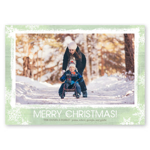 Rustic Snowfall Holiday Card Honeydew Gartner Studios Christmas Card 95451