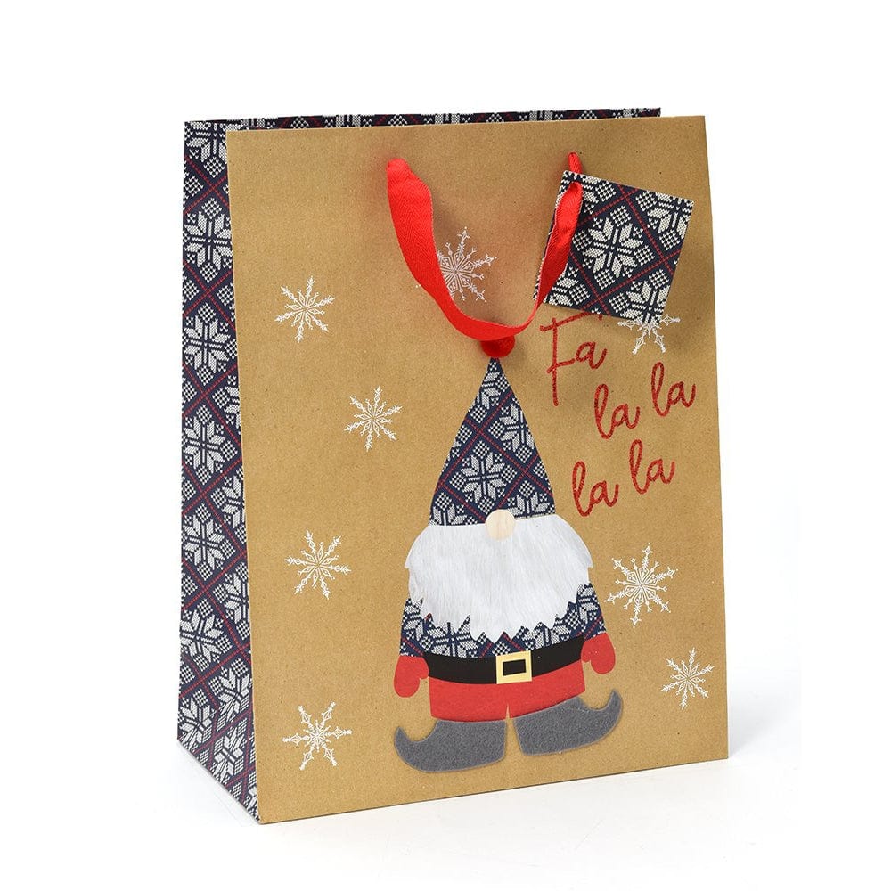 Scandinavian Gnome With Pom And Felt Medium Gift Bag With Tag Gartner Studios Gift Bags 43574