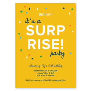 Shhh Surprise Birthday Invitation Mustard Gartner Studios Birthday Invitation