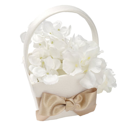 Shimmer Bow Flower Girl Basket Gartner Studios Flower Girl Basket