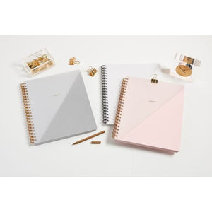 Signature Spiral Notebook with Pocket - Charcoal russell+hazel Notebook 56301