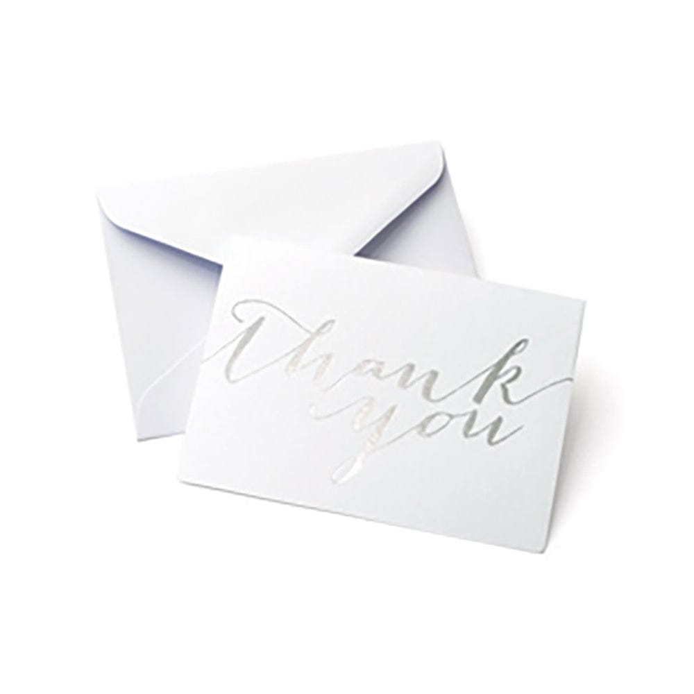 Silver Foil Script Thank You Cards Gartner Studios Cards - Thank You 14269