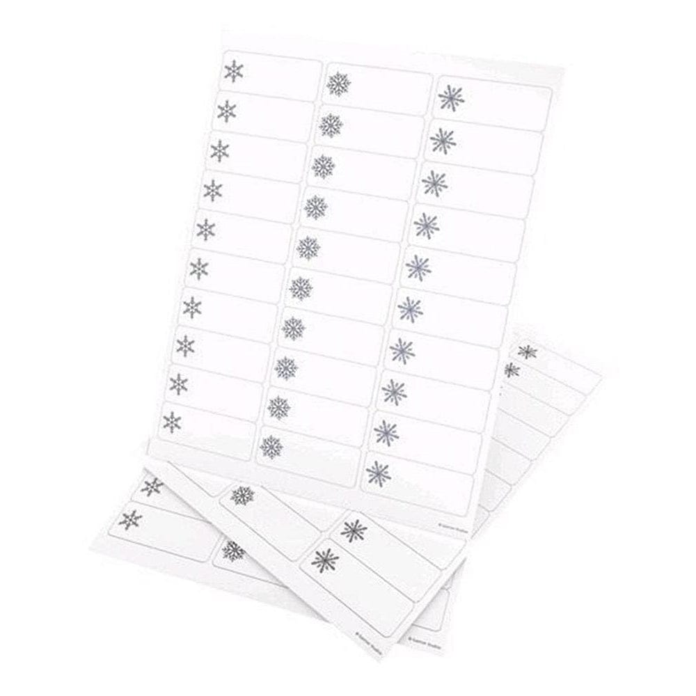 Silver Foil Snowflake Printable Holiday Address Labels- 150 Count Gartner Studios Labels 75109