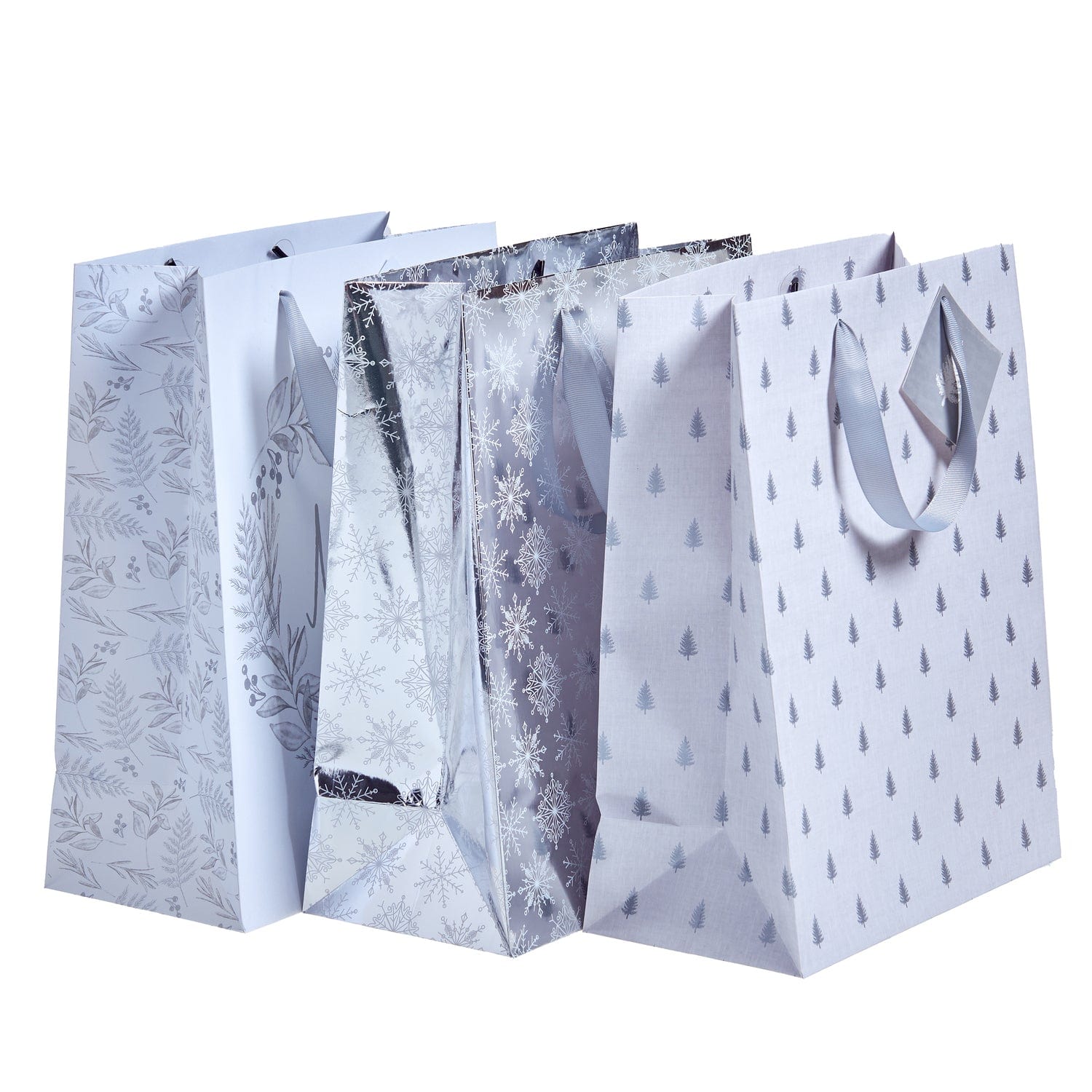 Silver Gift Bags with Tags - 3 Count Gartner Studios Gift Bags 95770
