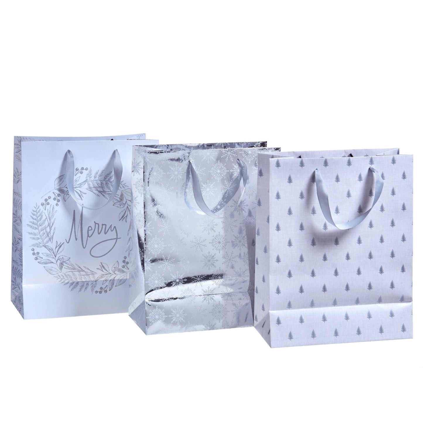 Silver Gift Bags with Tags - 3 Count Gartner Studios Gift Bags 95770
