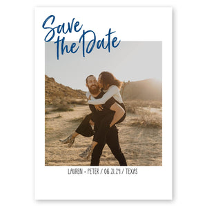 Simple Dated Save The Date Classic Blue Gartner Studios Save The Dates 96020