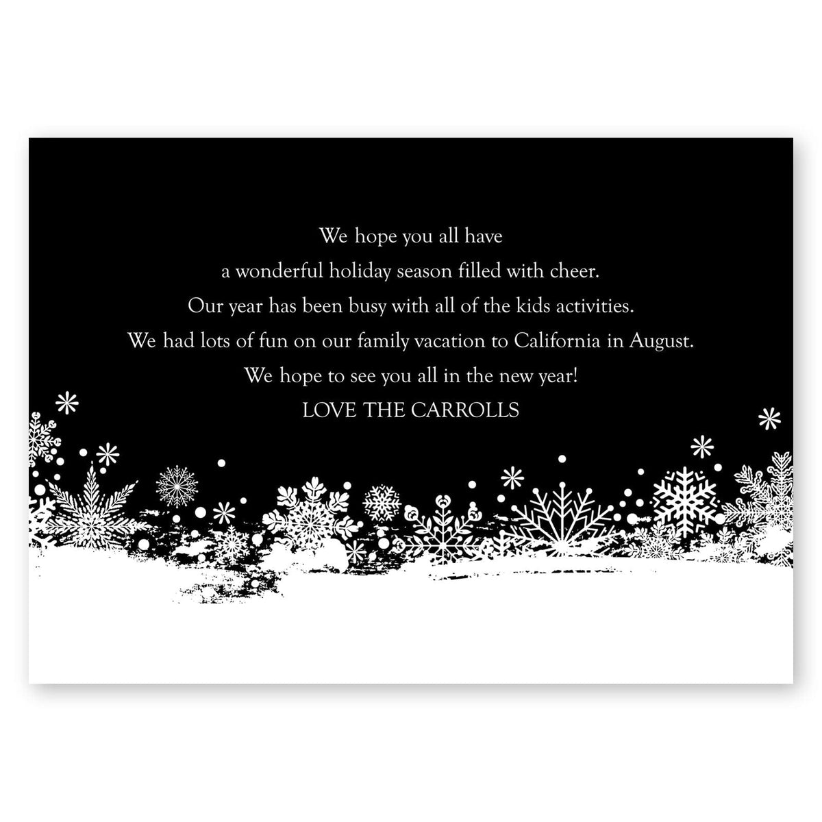 Snowy Wonderful Life Holiday Card Gartner Studios Christmas Card