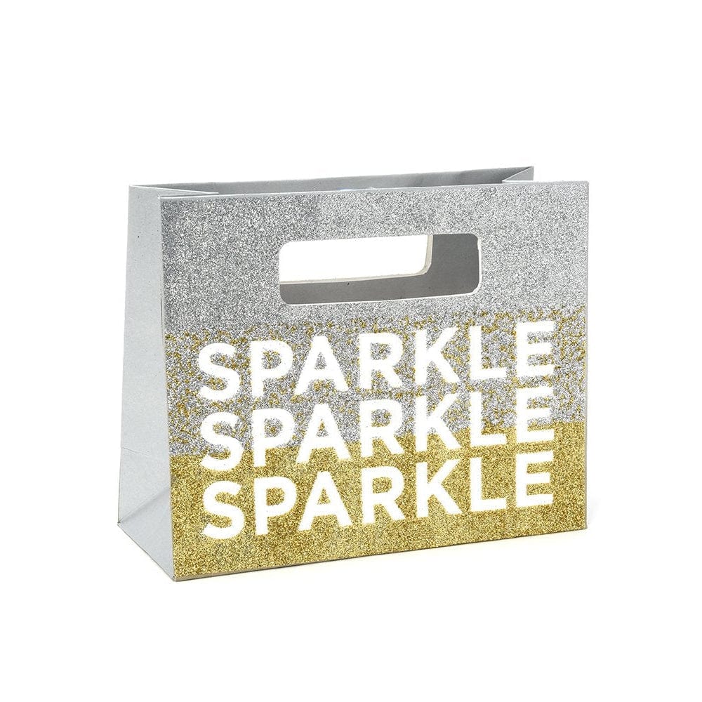 sparkle&#39; Silver And Gold Glitter Extra Small Gift Bag Gartner Studios Gift Bags 57041