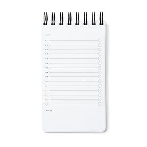 Poly Top Spiral Memo Notebook, 4 x 7, 196 Pages (98 Sheets), College  Ruled, Clear Frosted Cover (44314)
