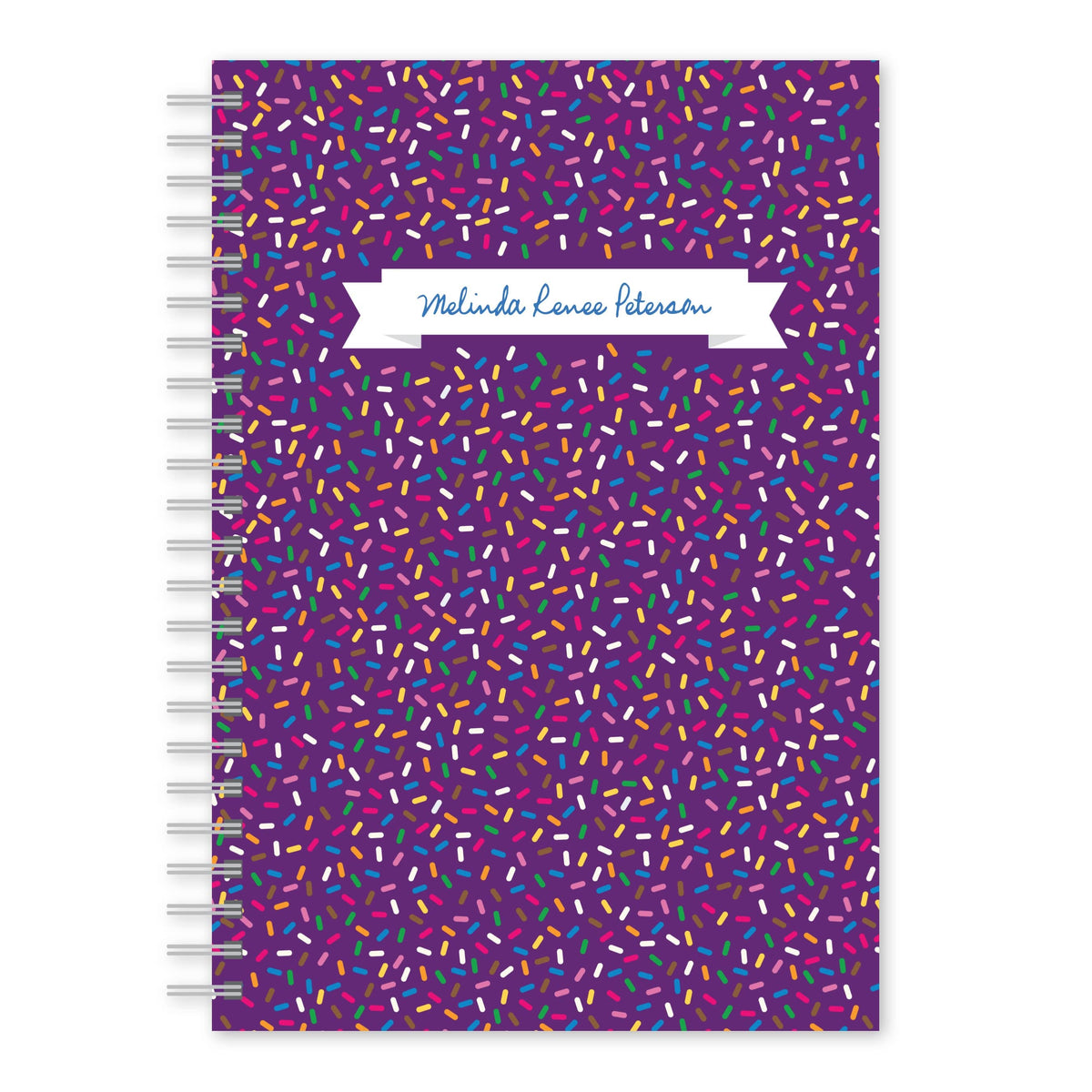 Sprinkle Pattern Custom Notebook Eggplant Gartner Studios Notebooks 97517