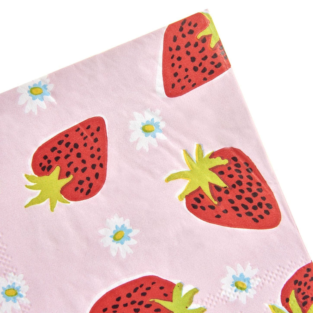 Strawberry Cocktail Napkins - 40 Count Roobee Napkins 89213