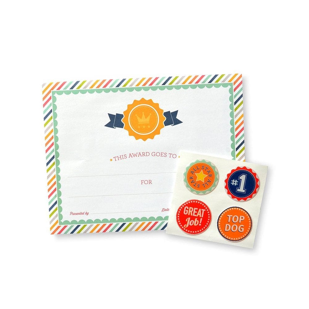 Striped Border Certificate Paper + Seals Kit - 12 Count Gartner Studios Certificate Paper 73865