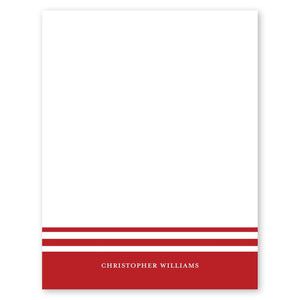 Striped Note Custom Notecard Red Gartner Studios Note Cards 97559