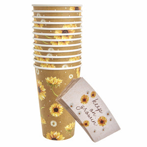 Sunflower Party Cups - 12 Count Gartner Studios Drinkware 94774