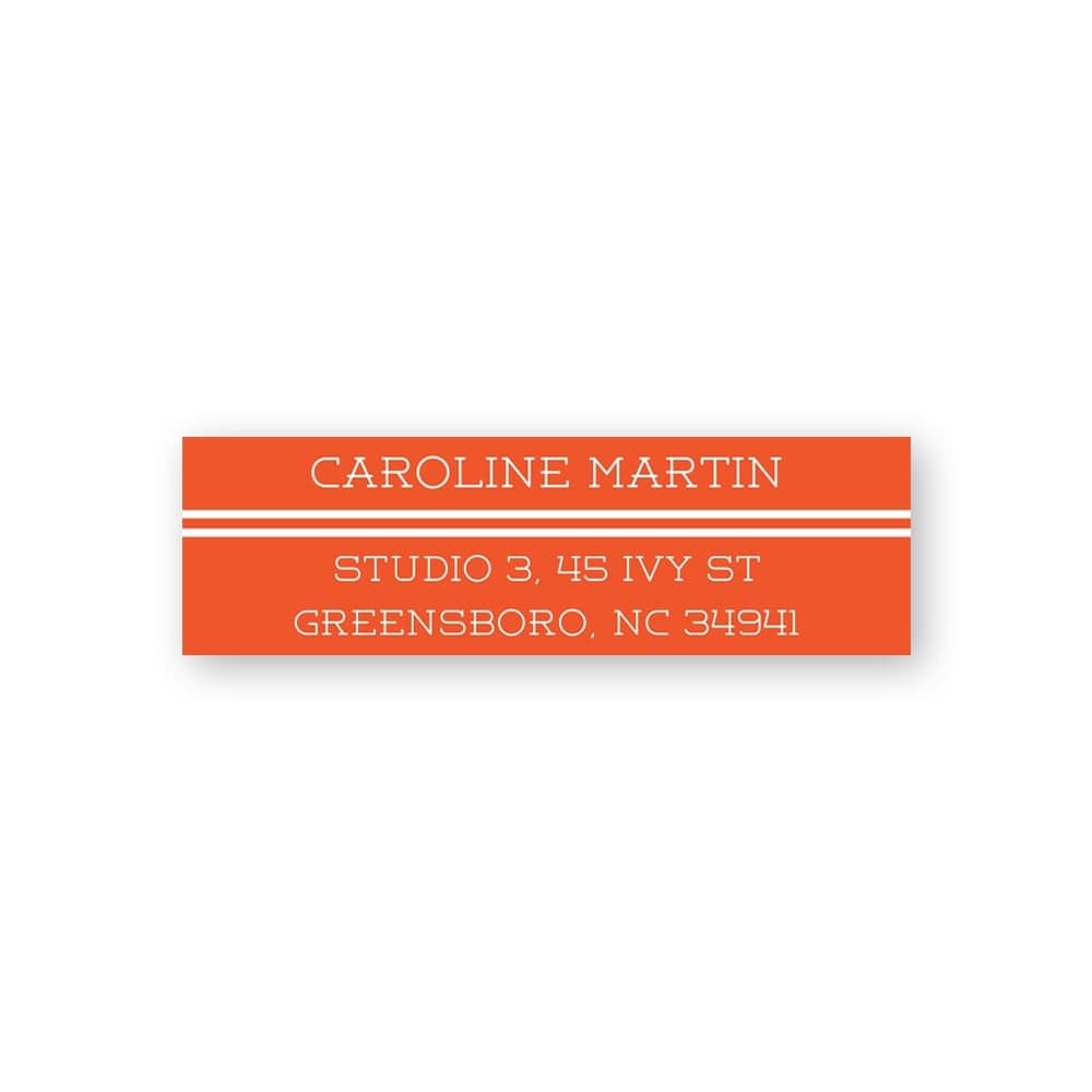 Tailored Sequence Custom Address Labels Orange Gartner Studios Address Labels 97466