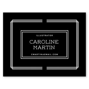 Tailored Sequence Custom Notecard Black Gartner Studios Note Cards 97560
