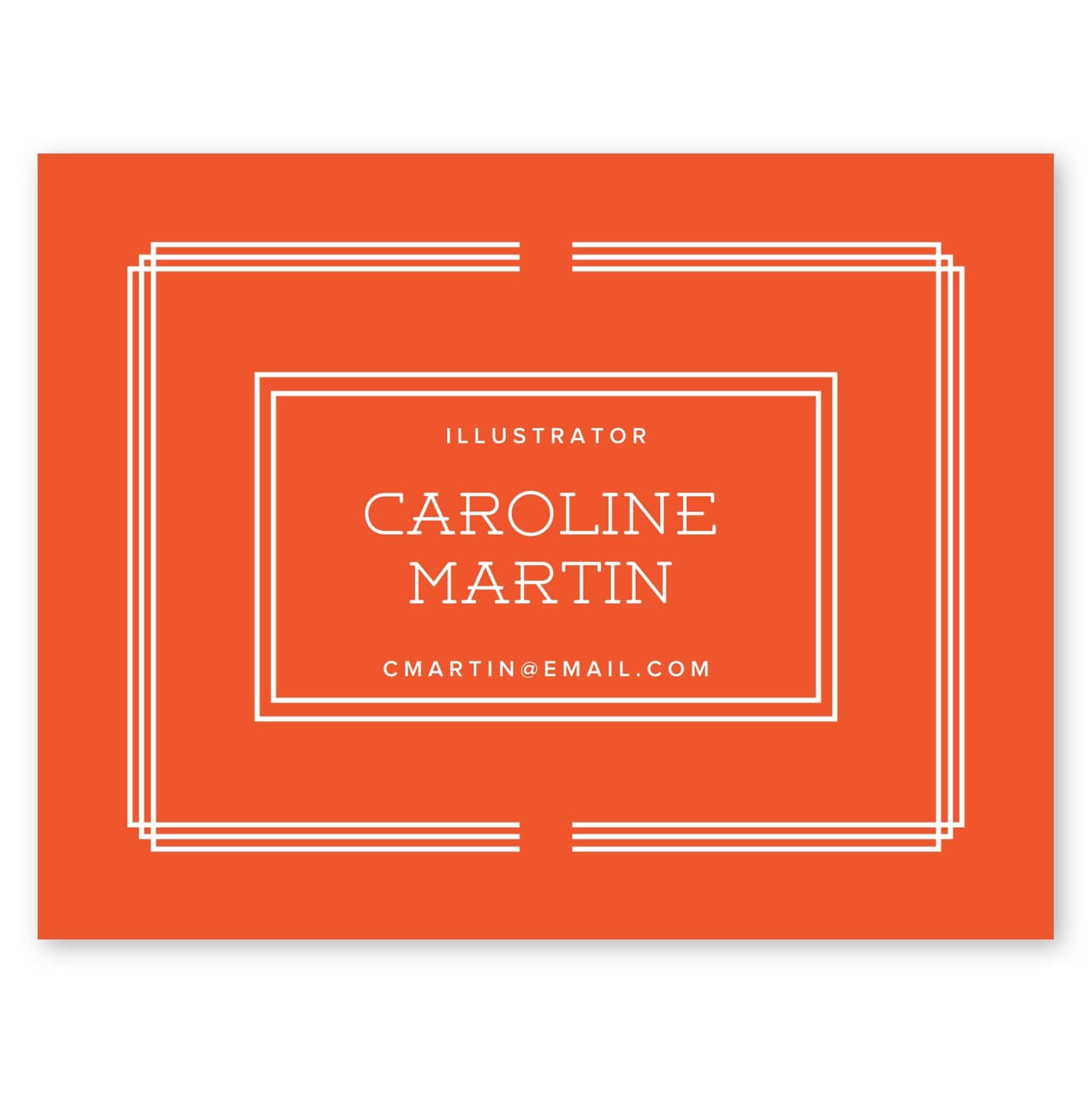 Tailored Sequence Custom Notecard Orange Gartner Studios Note Cards 97560