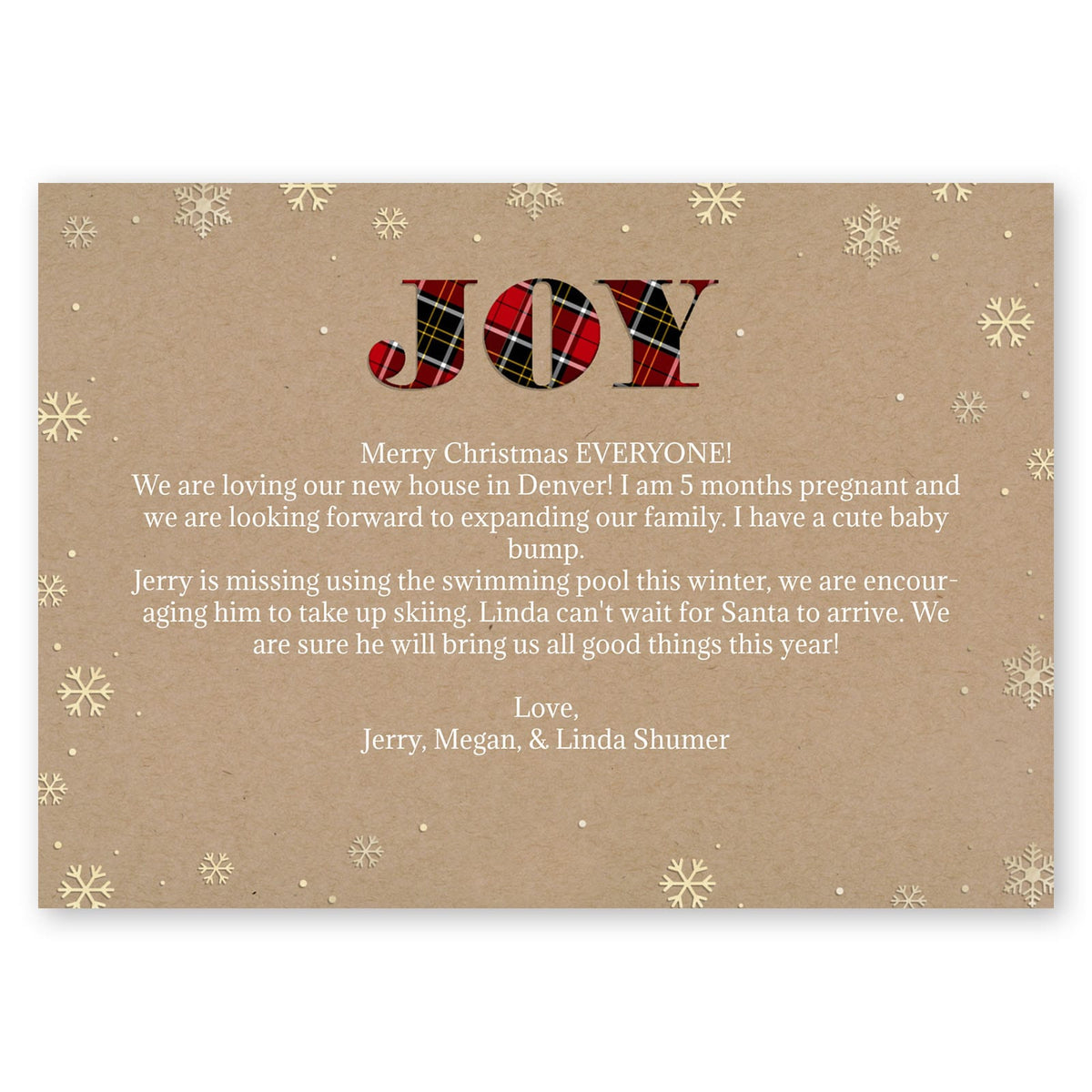 Tartan Mixed Plaid Holiday Card Gartner Studios Christmas Card
