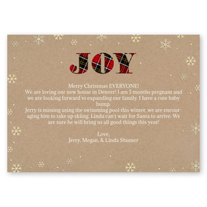 Tartan Mixed Plaid Holiday Card Gartner Studios Christmas Card