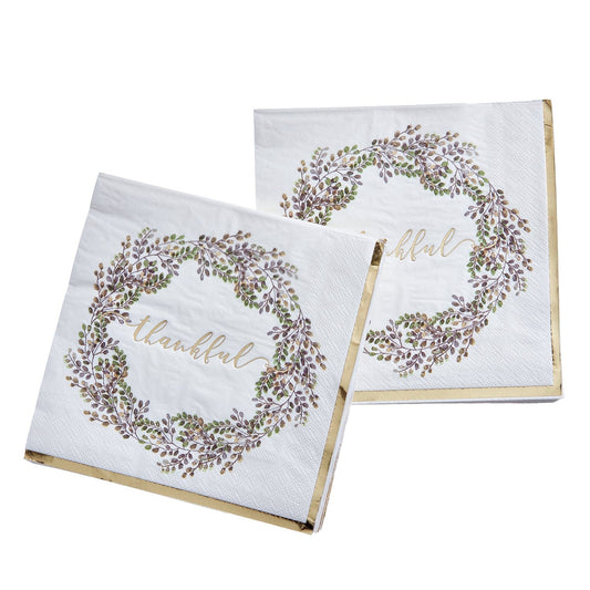 Thankful Cocktail Napkins Gartner Studios Napkins