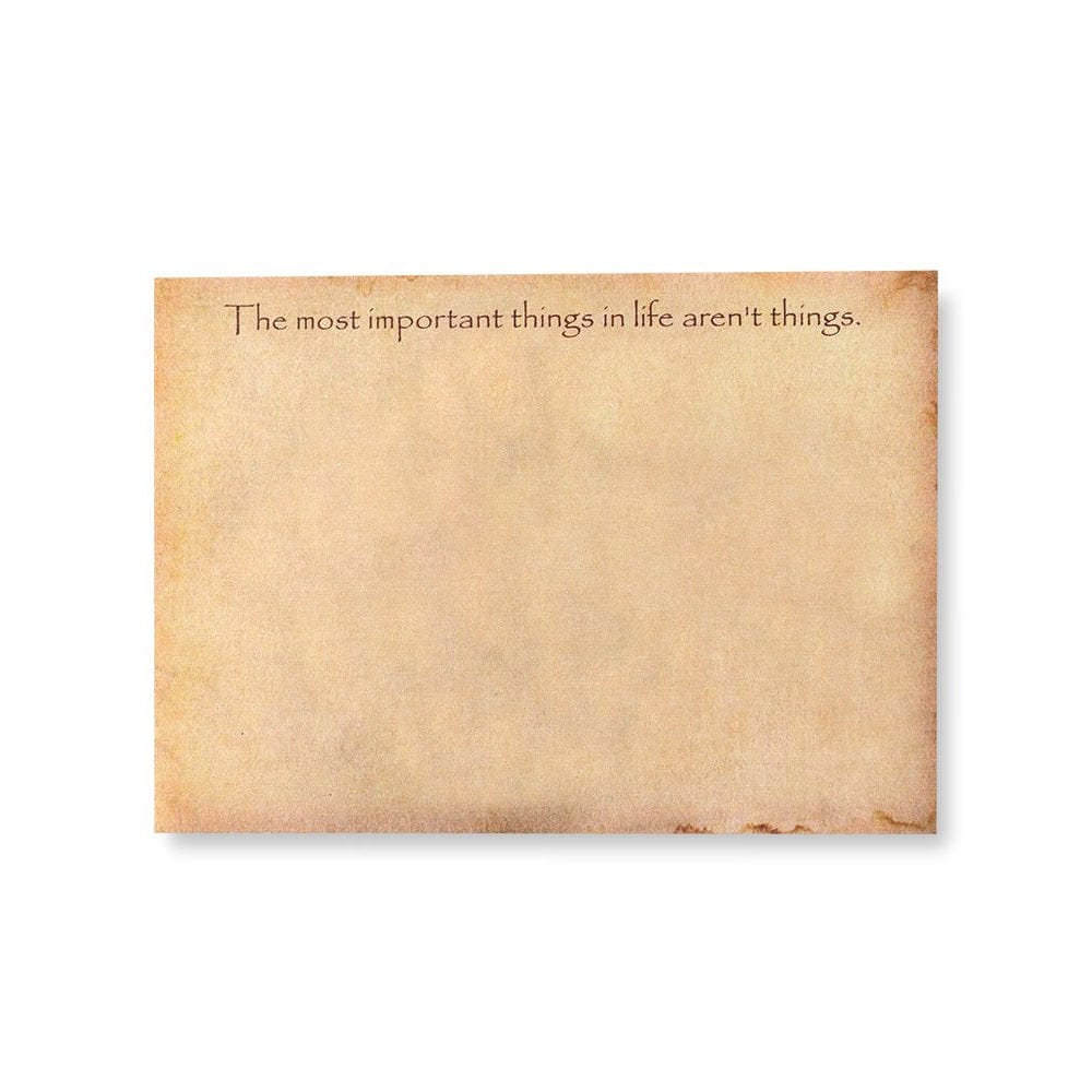 The Most Important Things In Life Aren&#39;t Things&#39; Sticky Notes Gartner Studios Sticky Notes 89553