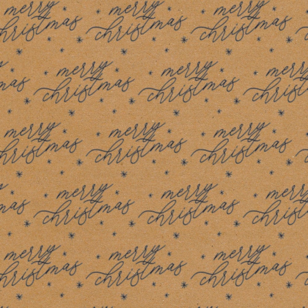 Traditional Merry Christmas Script Gift Wrap Gartner Studios Wrapping Paper 36562