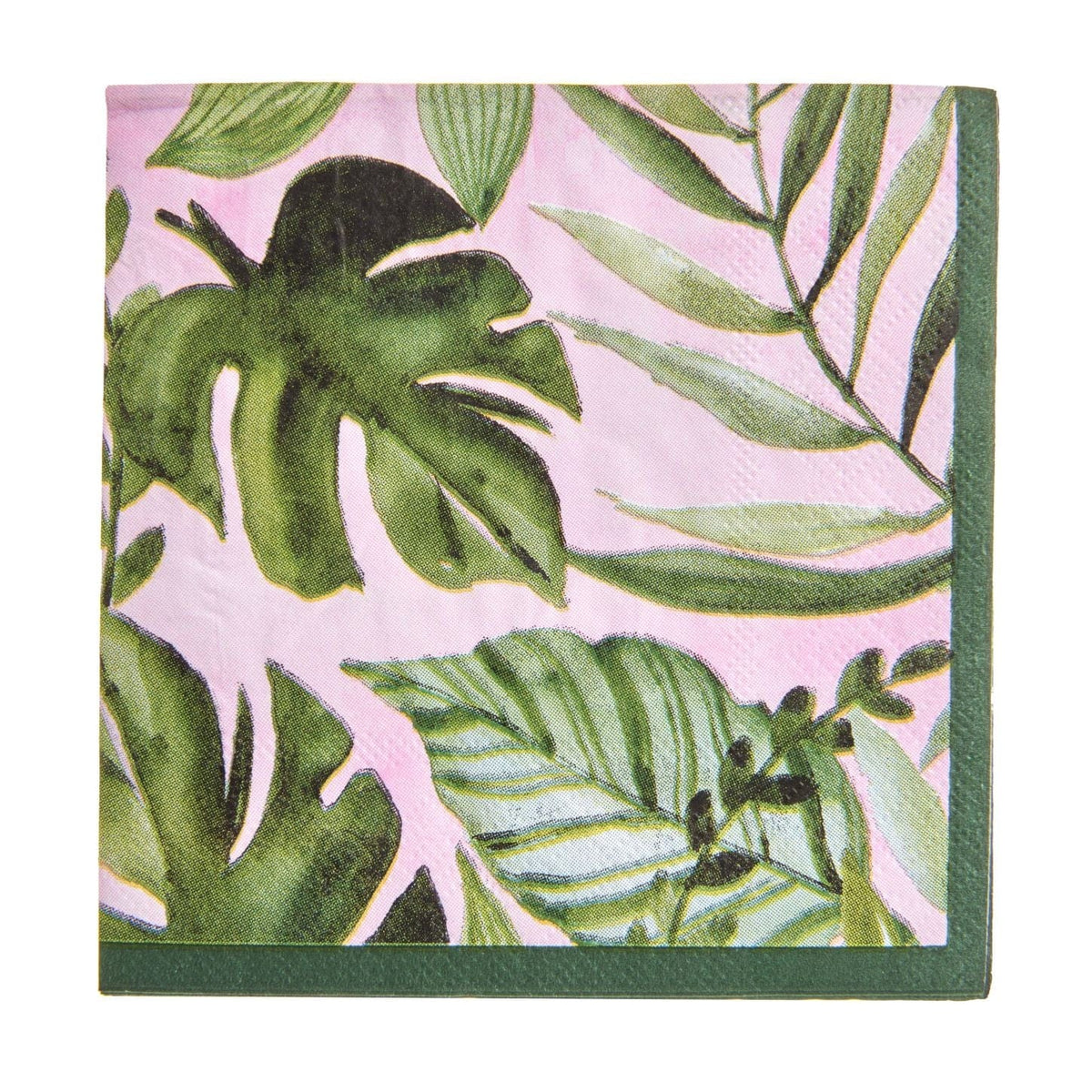 Tropical Leaf Cocktail Napkins - 40 Count Gartner Studios Napkins 94869