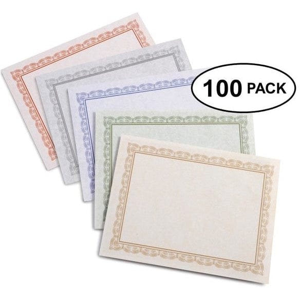 Variety Pack Certificate Paper - 100 Count Gartner Studios Certificate Paper 74933