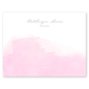 Watercolor Note Custom Notecard Pink Gartner Studios Note Cards 97561